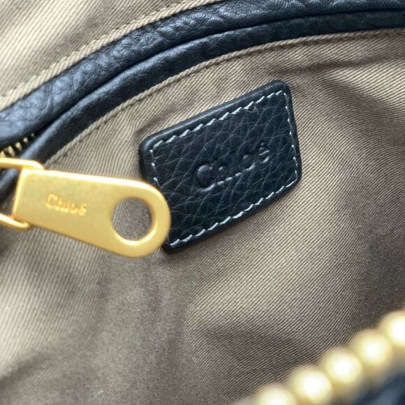 Auth Chloe Black Marcie Medium Satchel Preloved Excellent - Picture 16 of 16